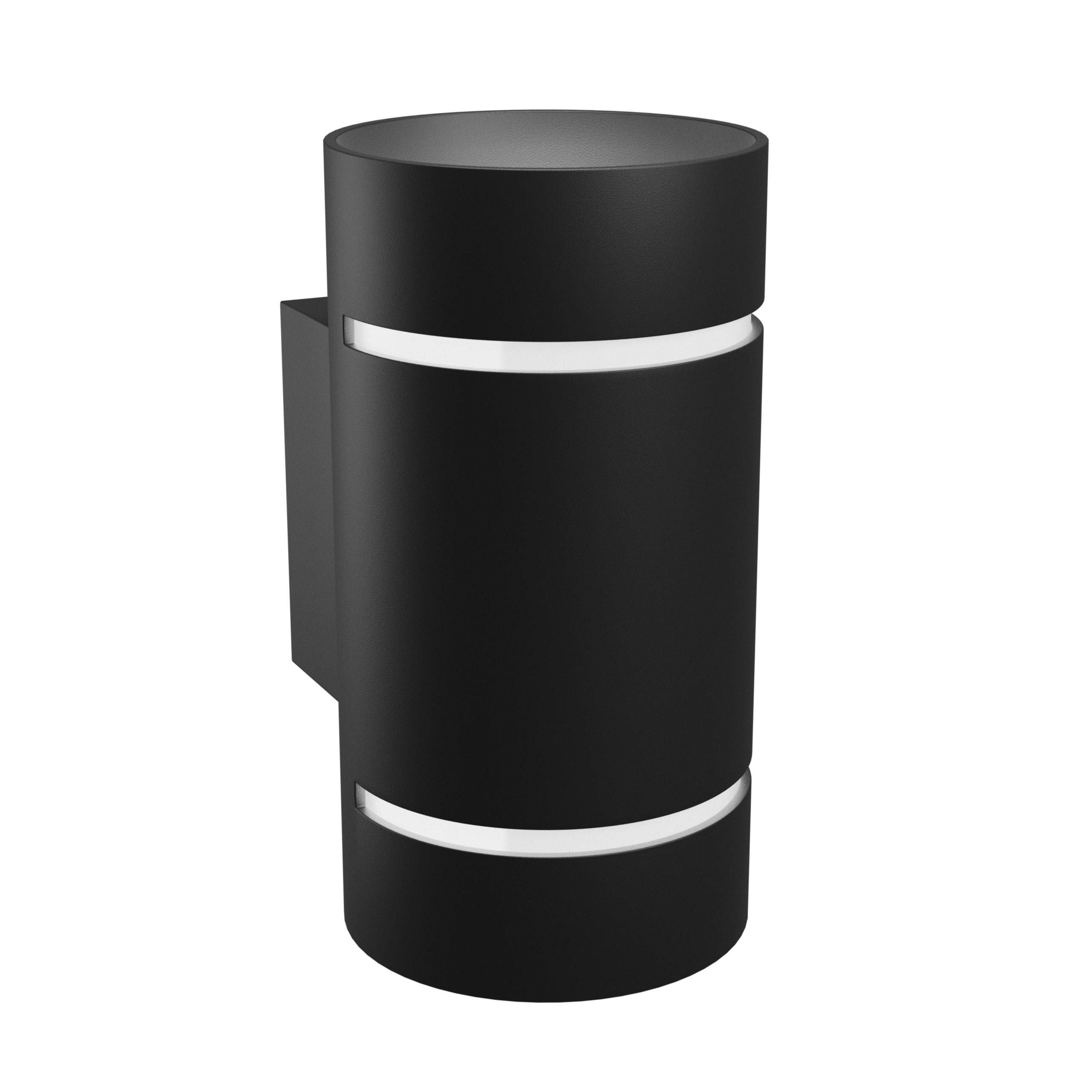 Spectrum LED Wandleuchte SQUALLA LUMO G9 IP20 Innenleuchte rund schwarz Up & Down max. 6W