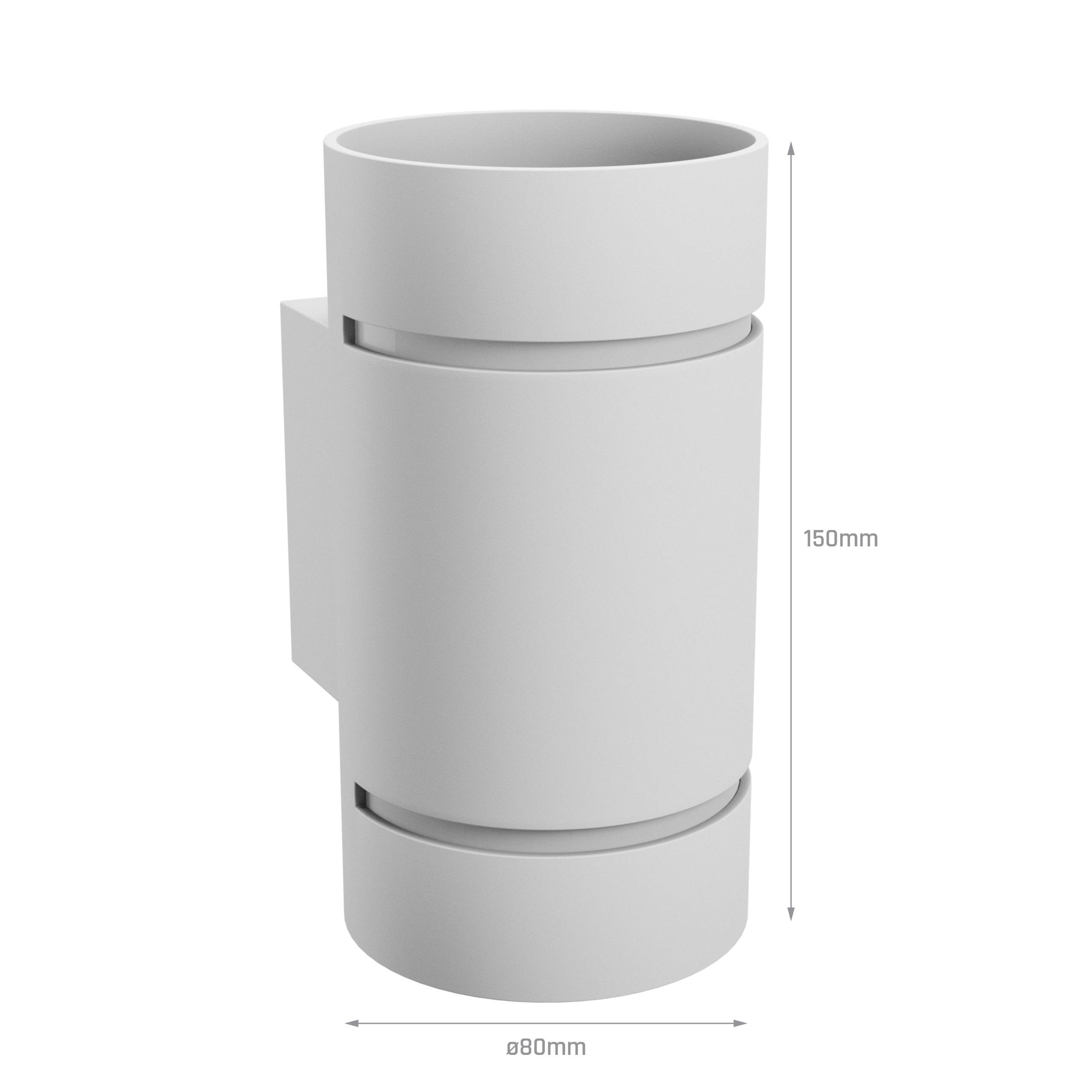 Spectrum LED Wandleuchte SQUALLA LUMO G9 IP20 Innenleuchte rund weiß Up & Down max. 6W