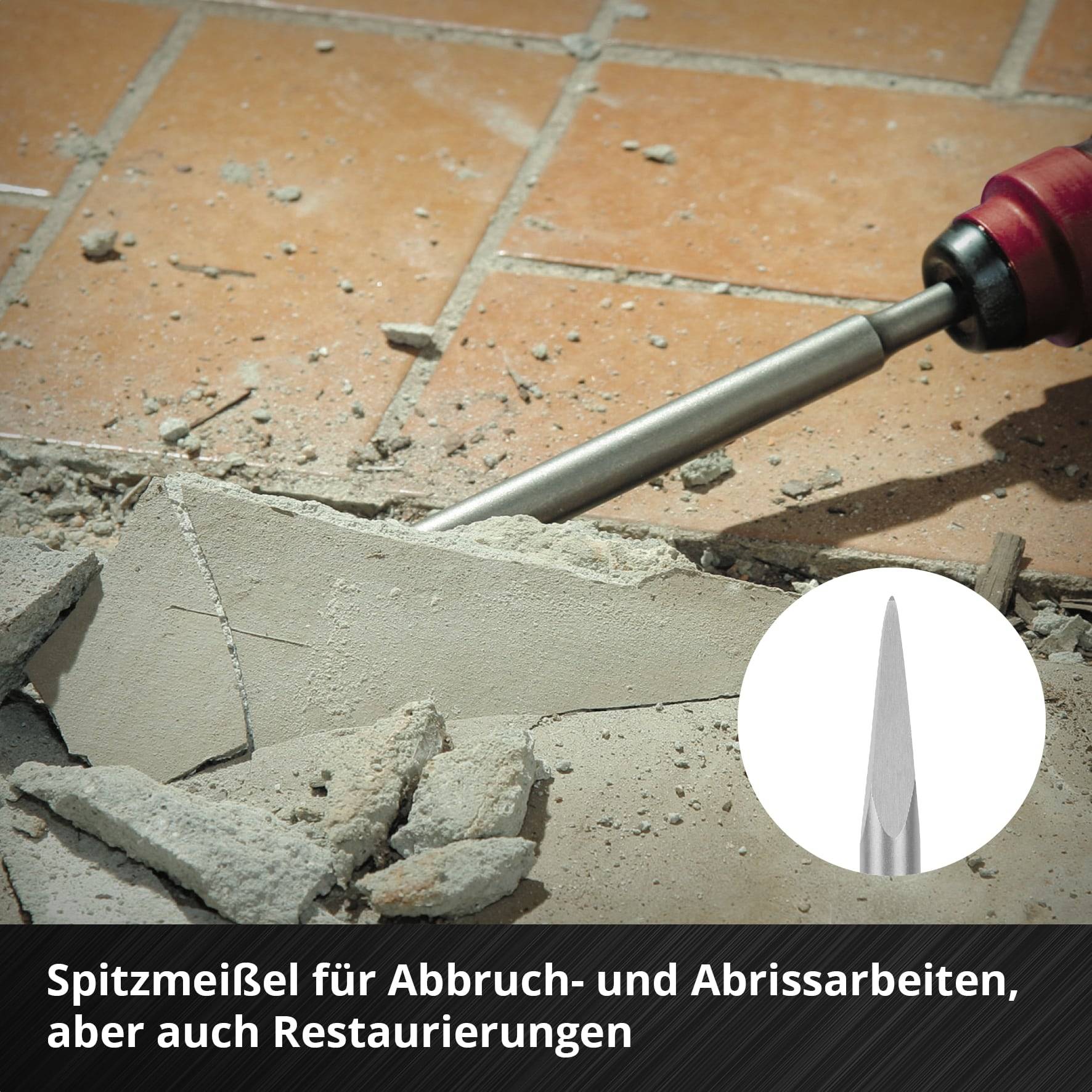 EINHELL SDS-Plus Meißel-Set 247200, 250 mm, 3-teilig