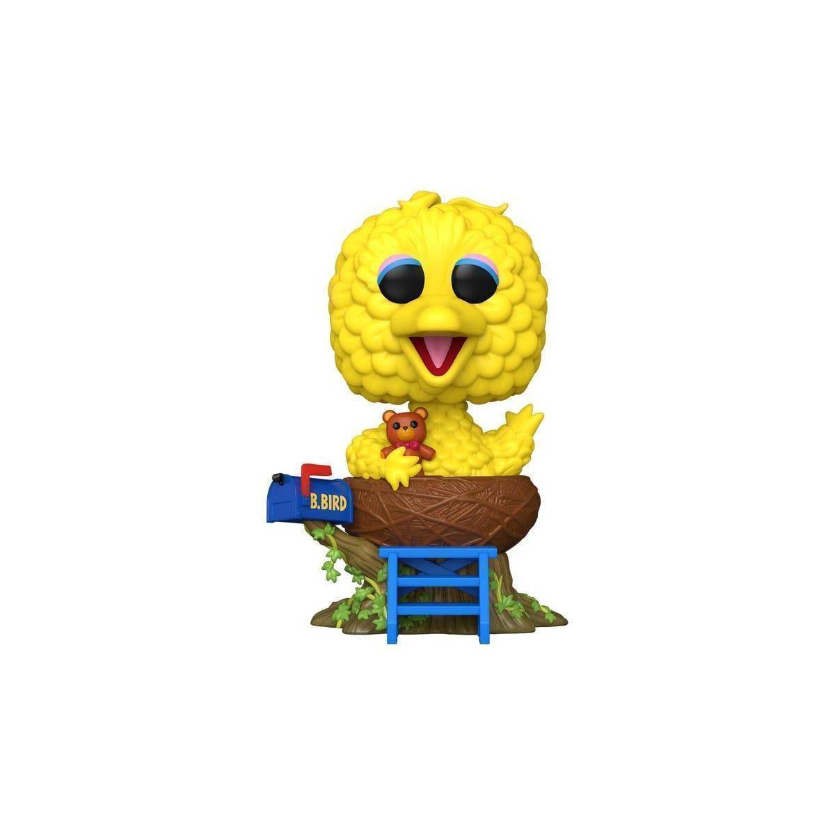 FK80141 - Sesamstraße POP! Deluxe Vinyl Figur Big Bird in Nest 17 cm
