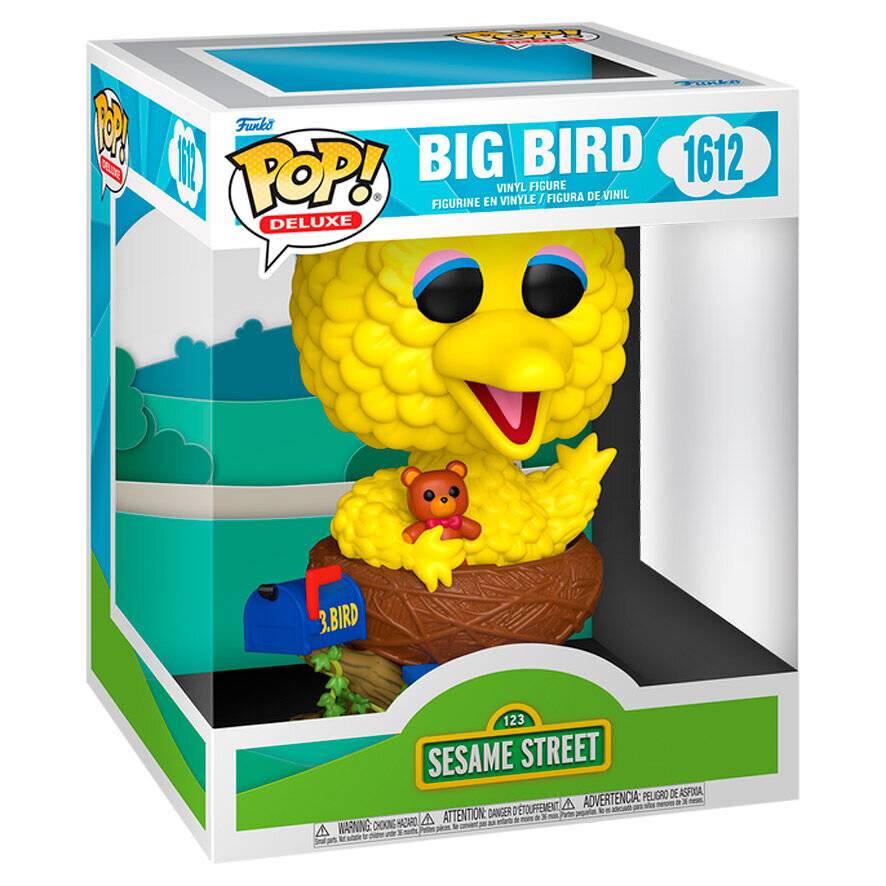 Sesamstraße POP! Deluxe Vinyl Figur Big Bird in Nest 17 cm