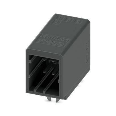 Ein rechteckiges, schwarzes elektronisches Relais mit mehreren Stiften, das in elektrischen Schaltkreisen zum Schalten verwendet wird.
