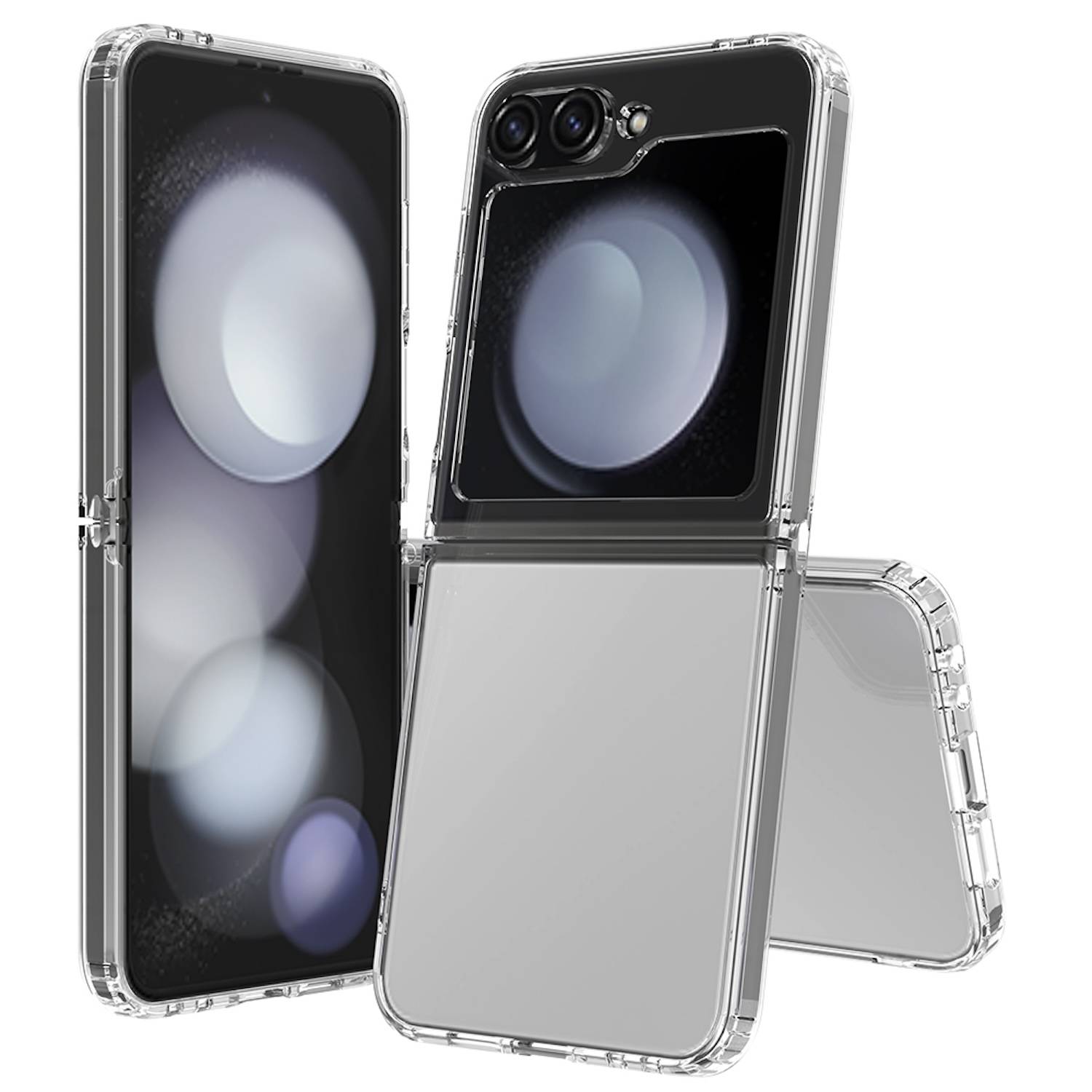 Für Samsung Galaxy Z Flip6 Hybrid Acryl TPU Schutz Hülle Transparent