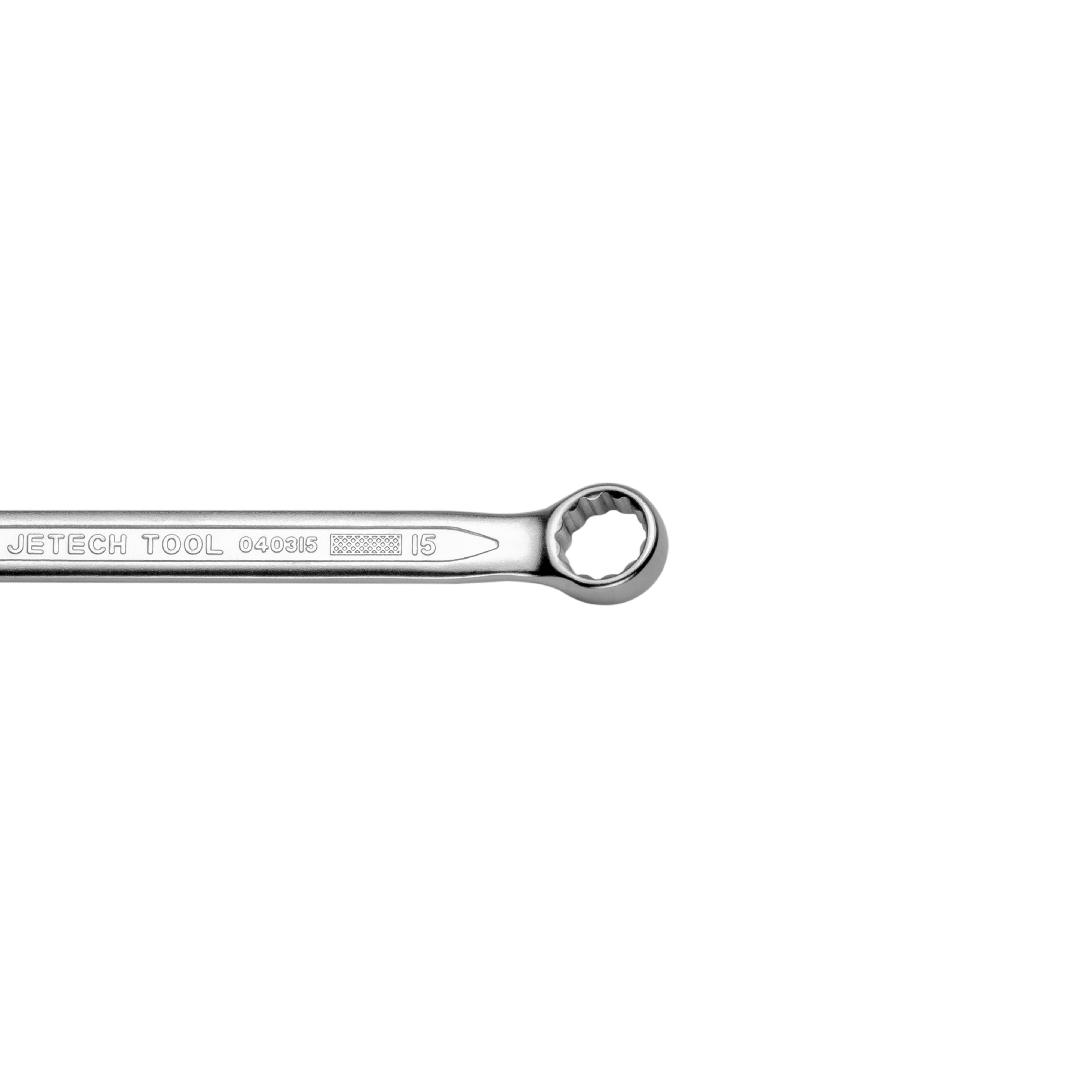 Jetech Ringmaulschlüssel 15mm – Hochfester Schraubenschlüssel aus Cr-V Stahl mit sandgestrahlter Oberfläche