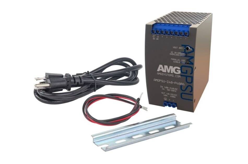 AMGPSU-I48-P480A-K, 52VDC, 480W (9,2A) industrielles Hutschienennetzteil, inklusive EU Netzkabel