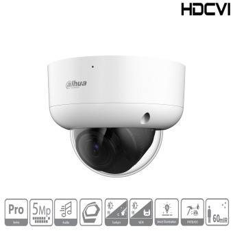 Dahua - HAC-HDBW2501RAP-Z-A-DP-27135-S2-DIP - HDCVI - Dome - AC/DC, - 5 MP/Starlight - 2,7~13,5mm motor. Objektiv - Max