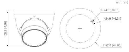 Dahua - IPC-HDW5442TP-ZE-S3-Black - IP - Eyeball, - 4MP/Deeplight/WizMind S/schwarz - 2,7 ~ 12 mm motor. Objektiv - Unt