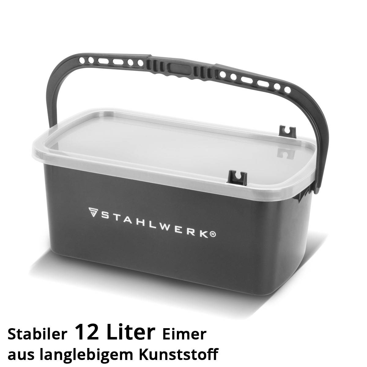 STAHLWERK Fliesenwaschset 4-teiliges Fliesenleger Waschset mit 12 Liter Eimer