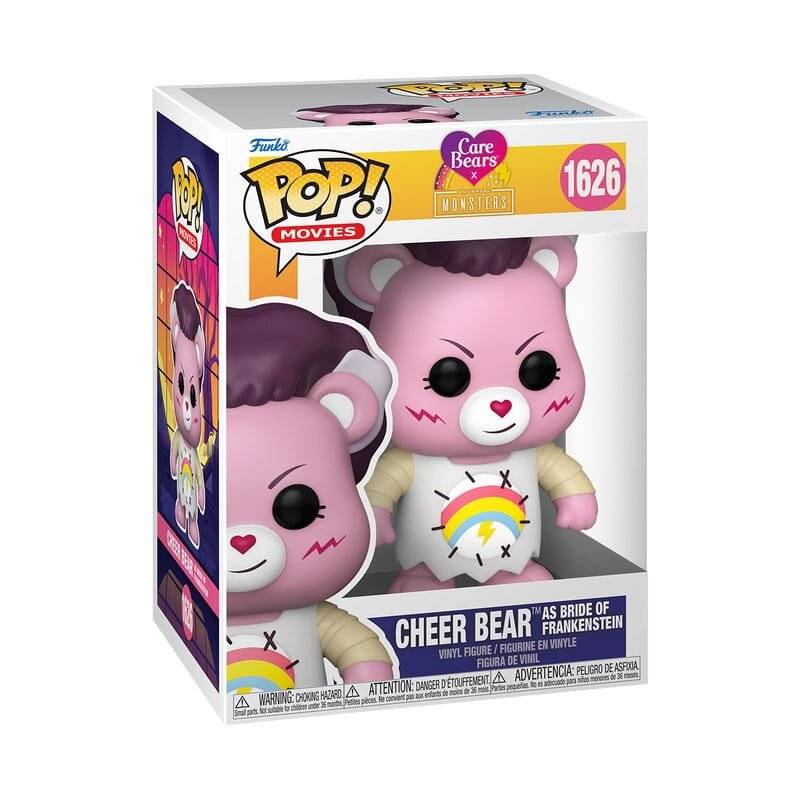 Die Glücksbärchen x Universal Monsters POP! Vinyl Figur Cheer Bear Bride of Frankenstein 9 cm