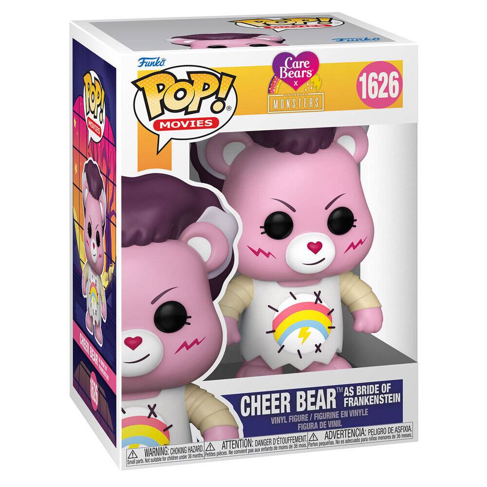 Die Glücksbärchen x Universal Monsters POP! Vinyl Figur Cheer Bear Bride of Frankenstein 9 cm
