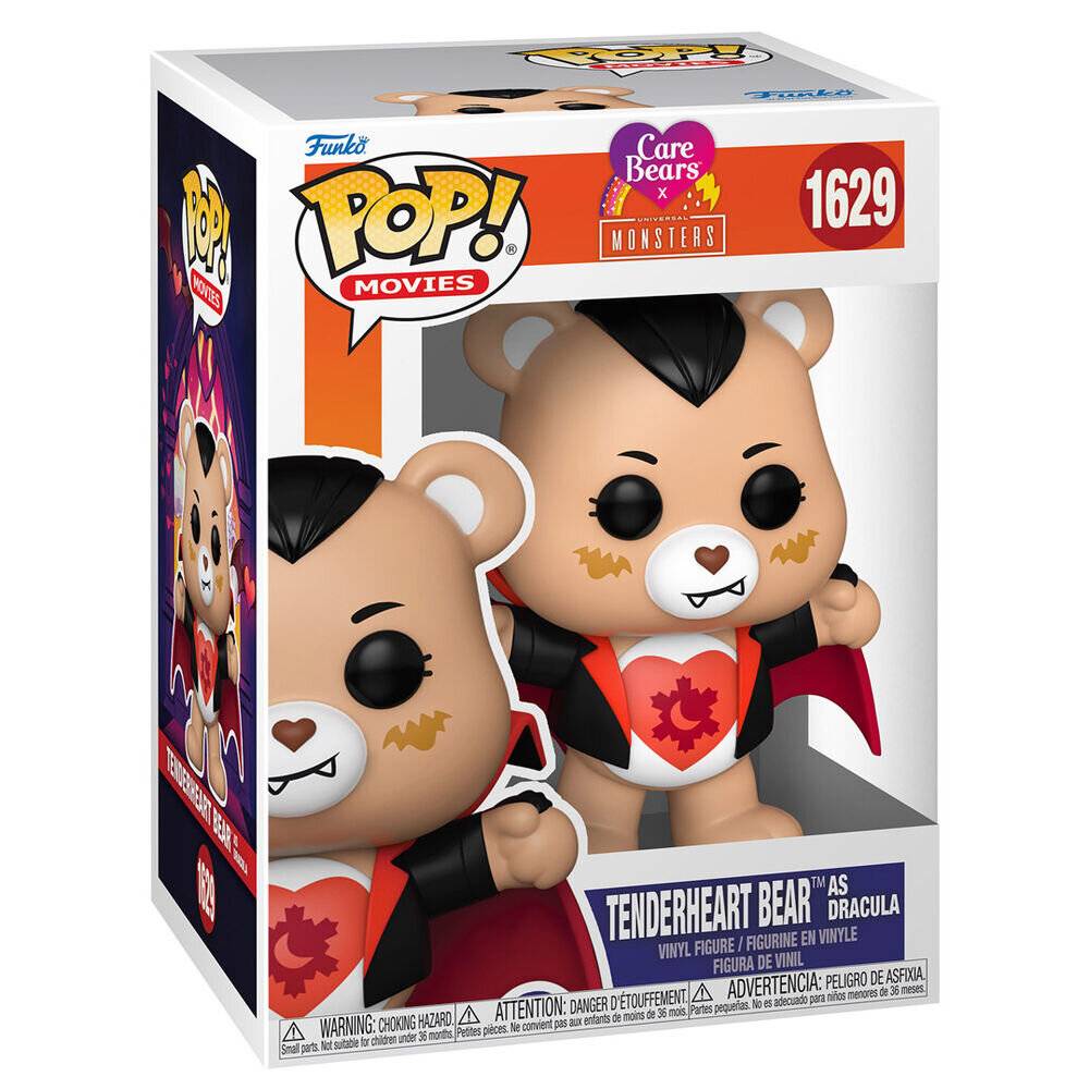 Die Glücksbärchen x Universal Monsters POP! Vinyl Figur Tender Heart Bear as Dracula 9 cm