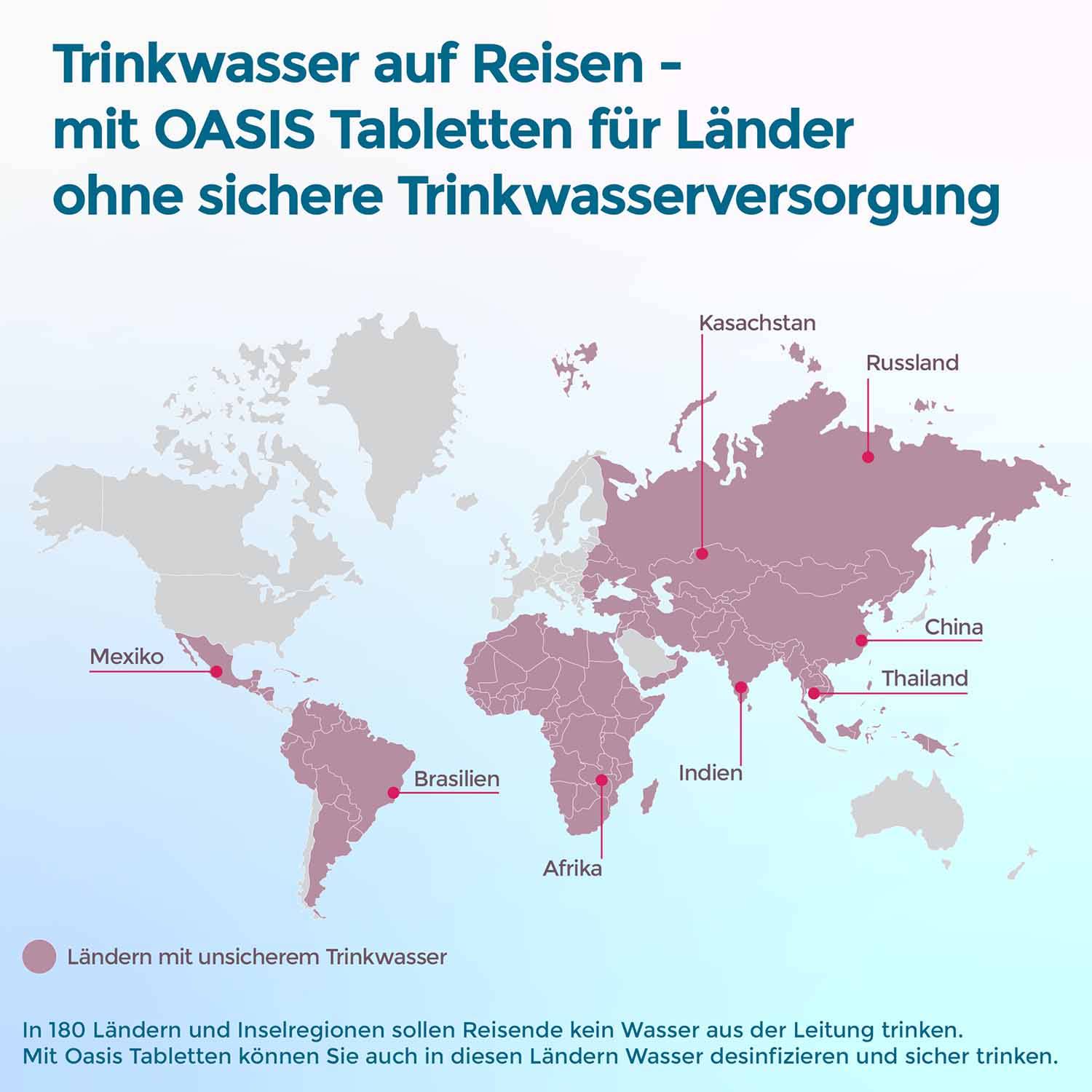 Wicked Chili 10 Stück 1 Liter Wassertabletten zur Trinkwasser Entkeimung, Wasseraufbereitung Entkeimungsmittel,