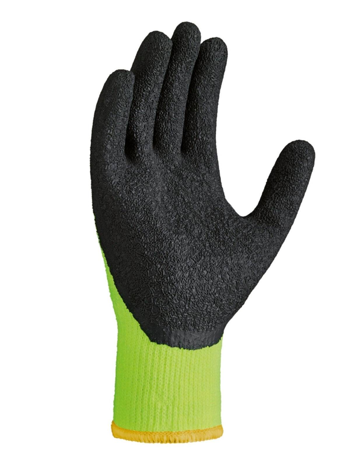 2270 teXXor Winterhandschuh Polyacryl Thermo Kältehandschuh Neon 12 Paar Gr 9