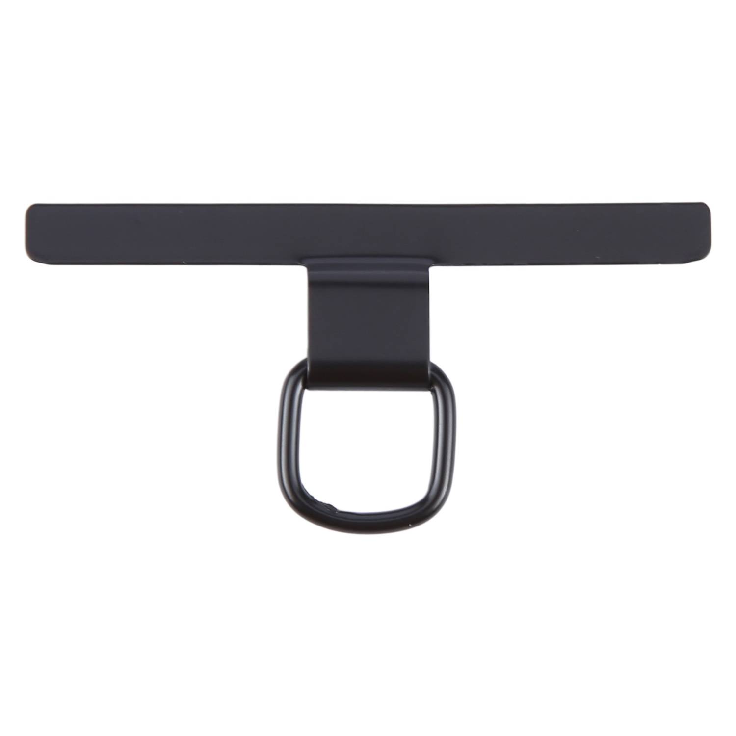 Für Smartphones T Form Design Metall Lanyard Befestigungsring Schwarz