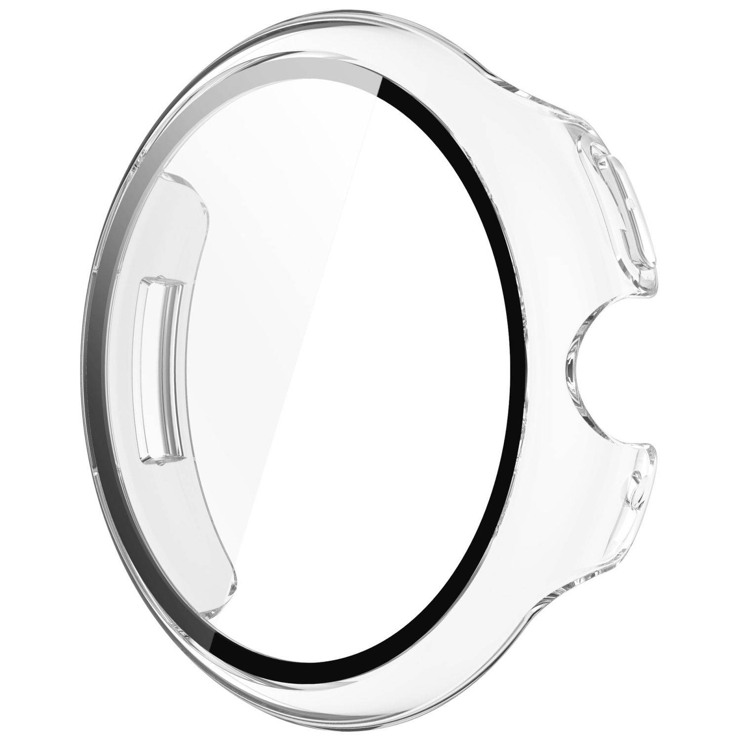 Für Google Pixel Watch 3 45mm Kunststoff Hülle + Hart Glas Transparent