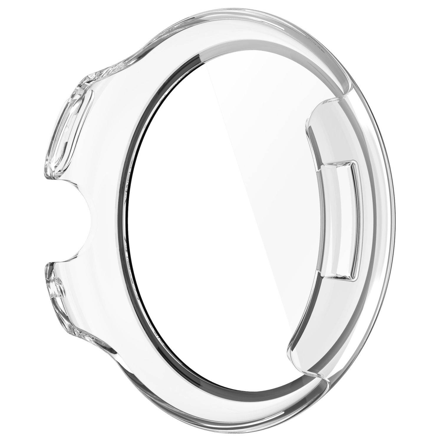 Für Google Pixel Watch 3 45mm Kunststoff Hülle + Hart Glas Transparent