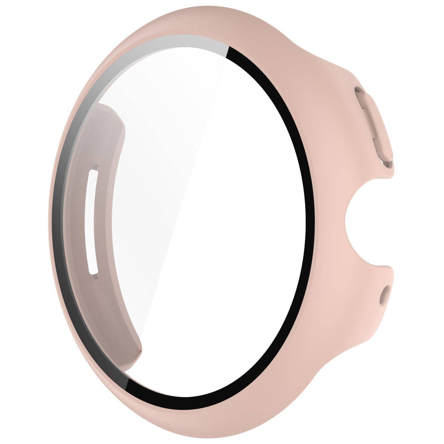 Für Google Pixel Watch 3 41mm / 2 / 1 PC Hülle + H9 Hart Glas Pink