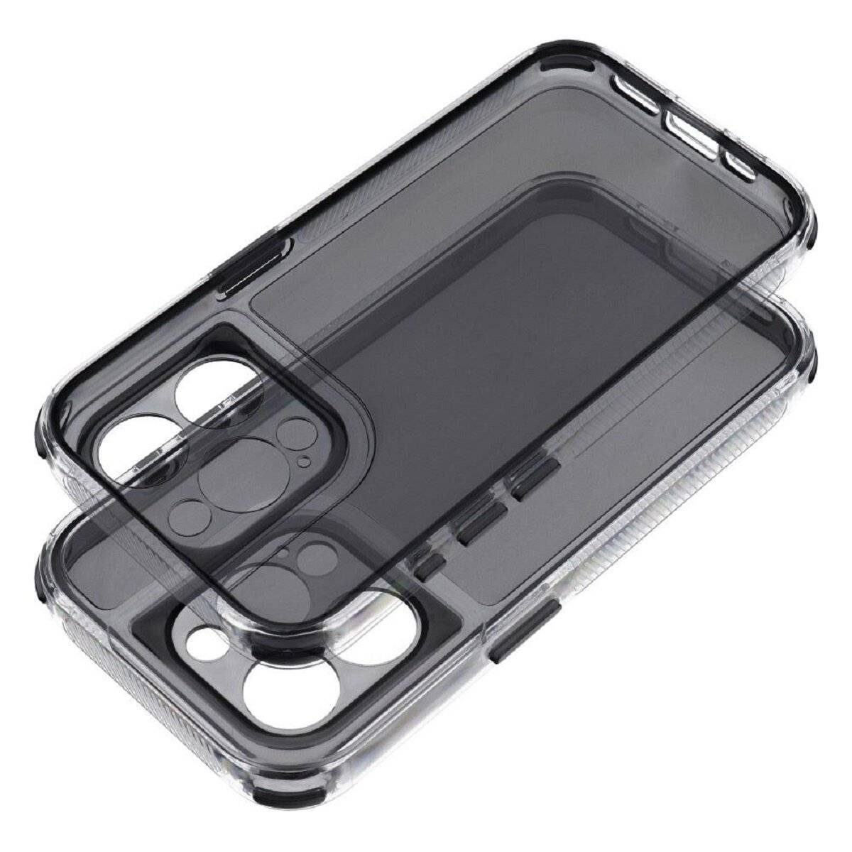 Matrix Clear Case Handyhülle kompatibel mit iPhone 16 Plus Schwarz