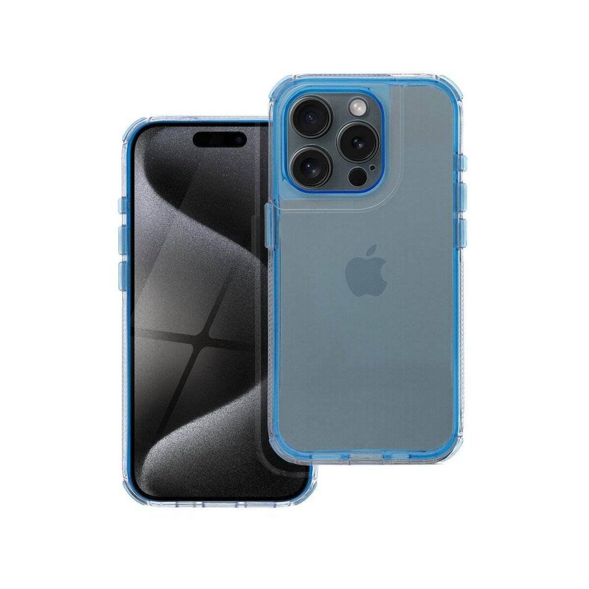 Matrix Clear Case Handyhülle kompatibel mit iPhone 16 Blau