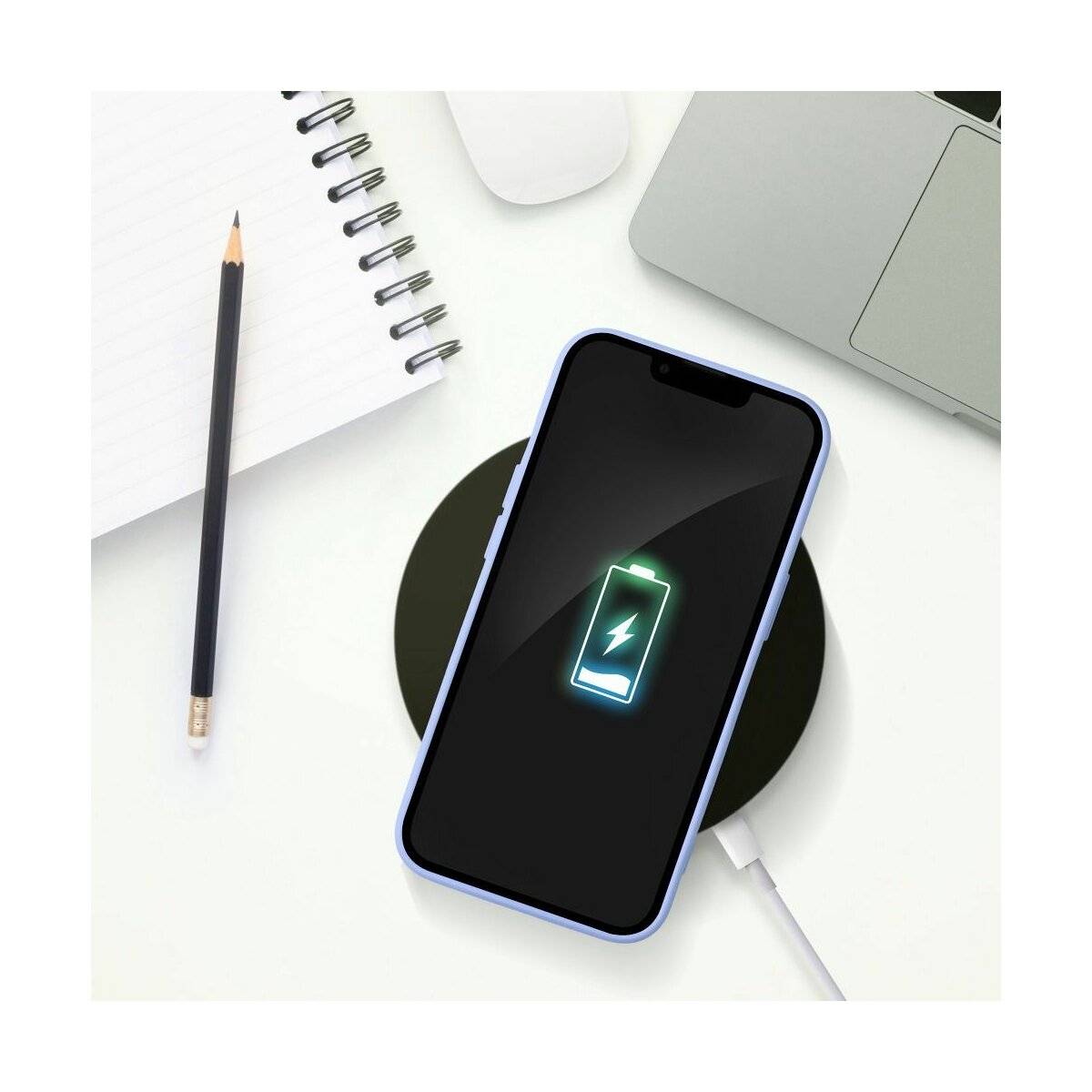 CardCase Handyhülle Kartenetui Silikonhülle kompatibel mit iPhone 16 Violett