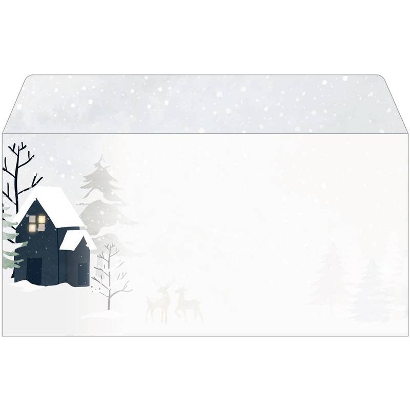 sigel Weihnachts-Motiv-Umschlag "Cozy Christmas Watercolor"