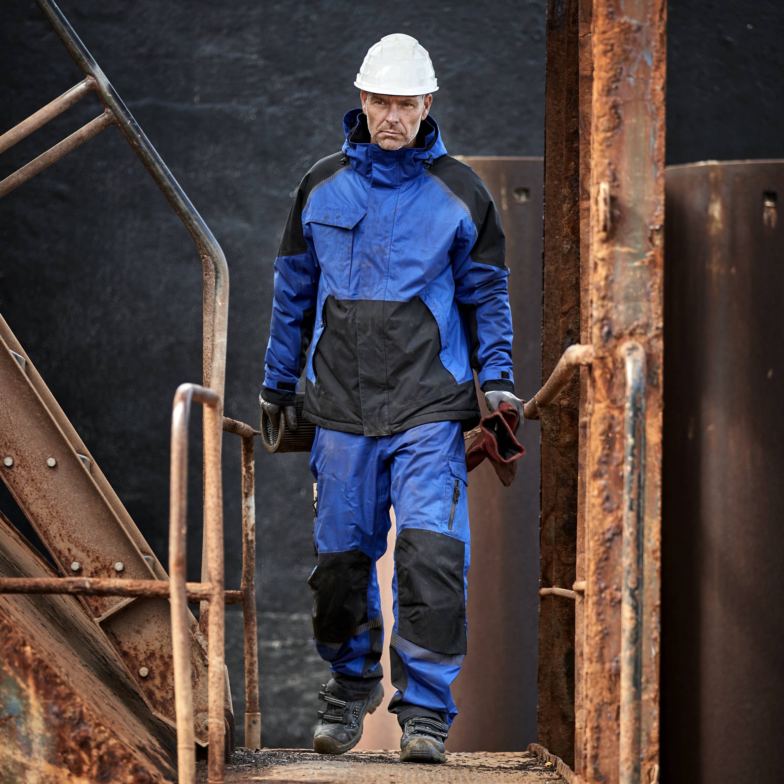 ELKA Working Xtreme Winterjacke mit Stretch THERMOJACKE 186100 Größe:S Marine/Schwarz