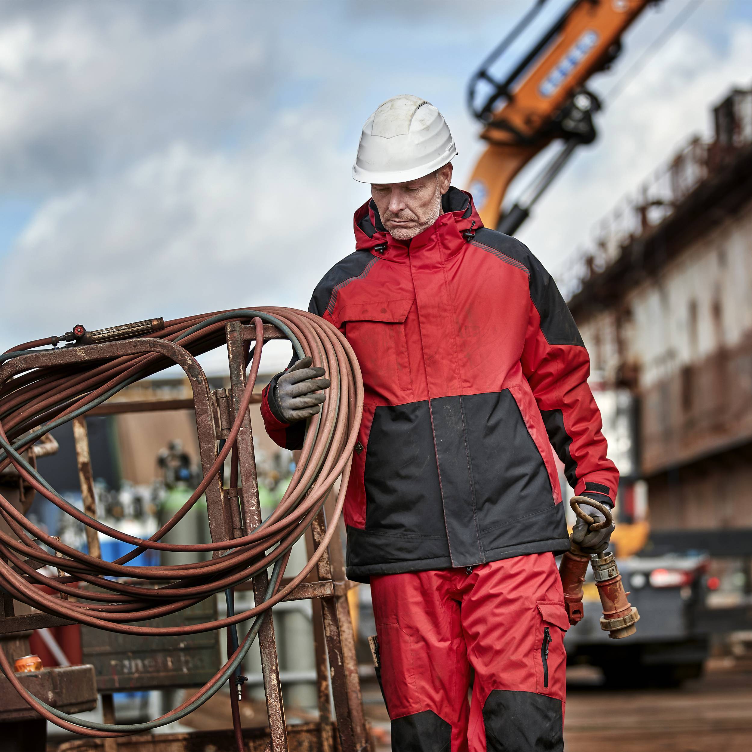 ELKA Working Xtreme Winterjacke mit Stretch THERMOJACKE 186100 Größe 4XL Marine/Schwarz