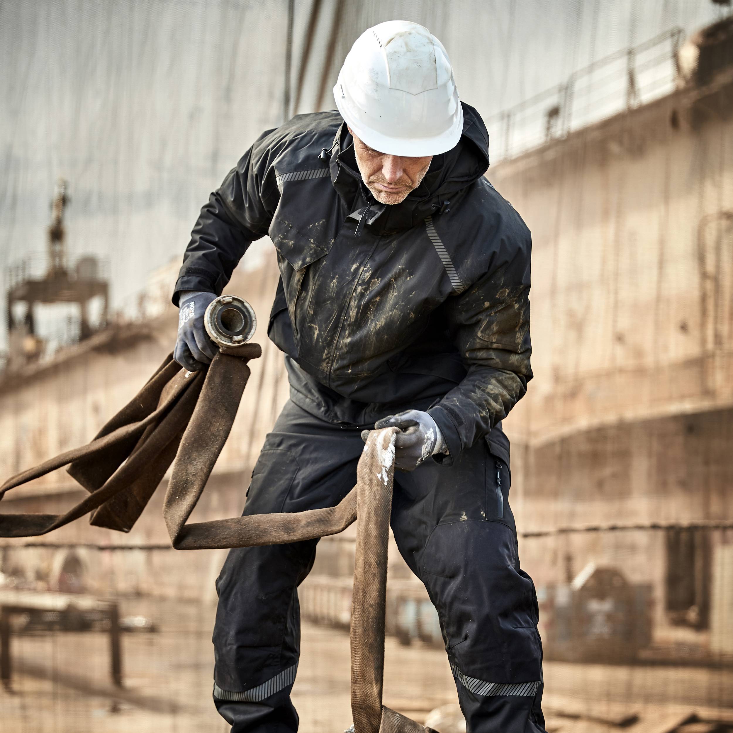 ELKA Working Xtreme Winterjacke mit Stretch THERMOJACKE 186100 Größe:5XL Marine/Schwarz