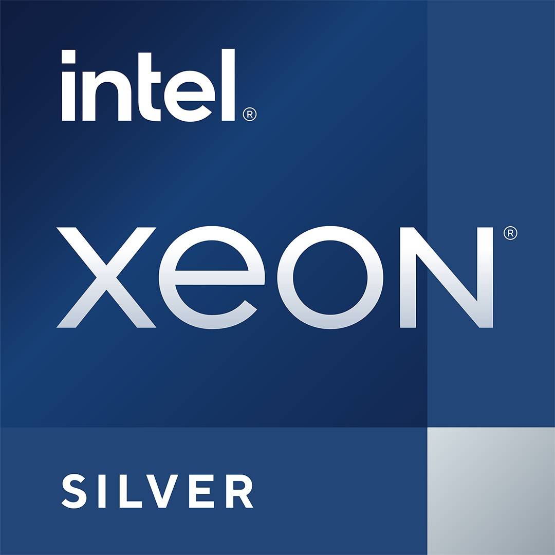 Logo mit dem Text „Intel Xeon Silver