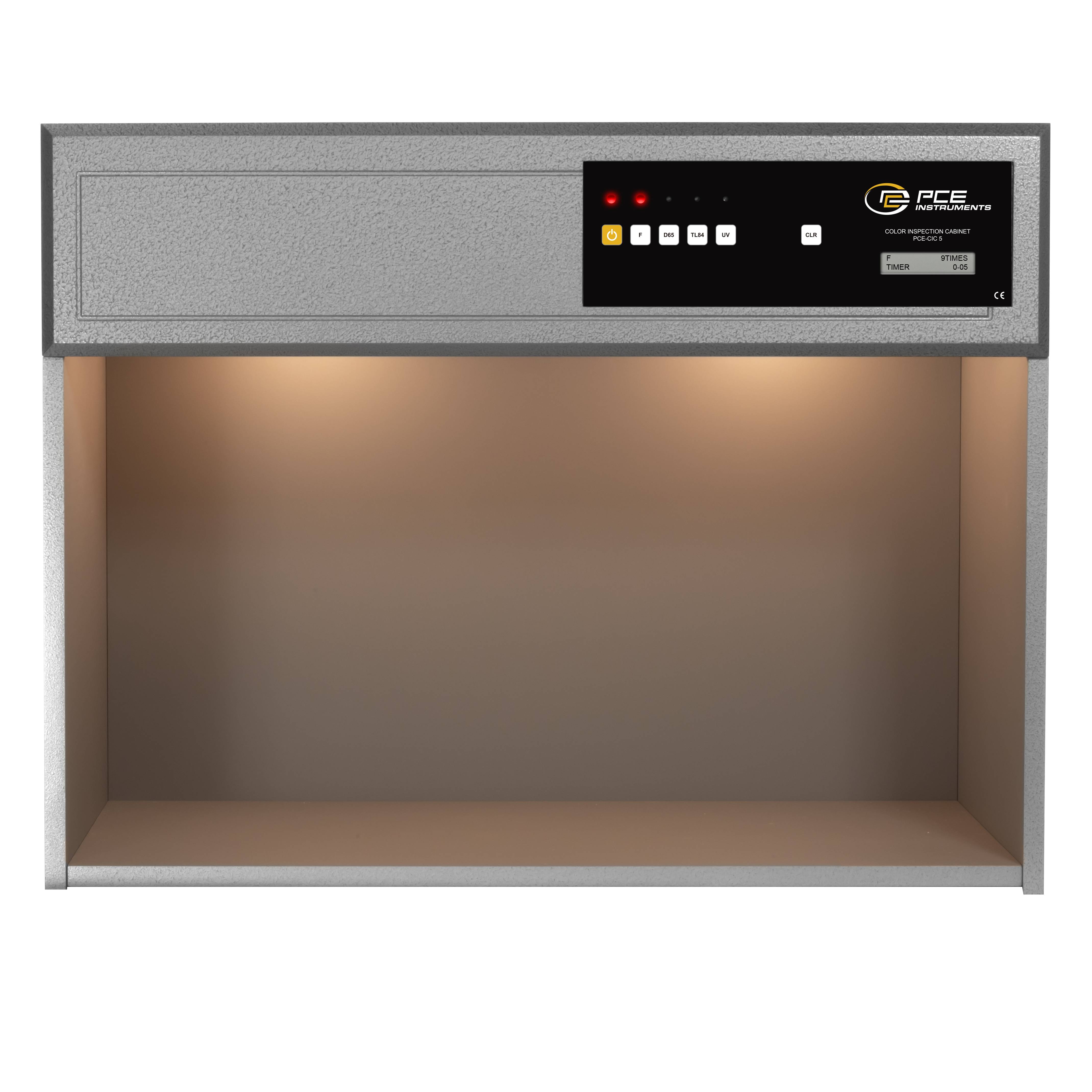 PCE Instruments Farbbeleuchtungskammer PCE-CIC 5-LED |Farbbeurteilung mit 4 verschiedenen Lichtarten |ASTM D1729