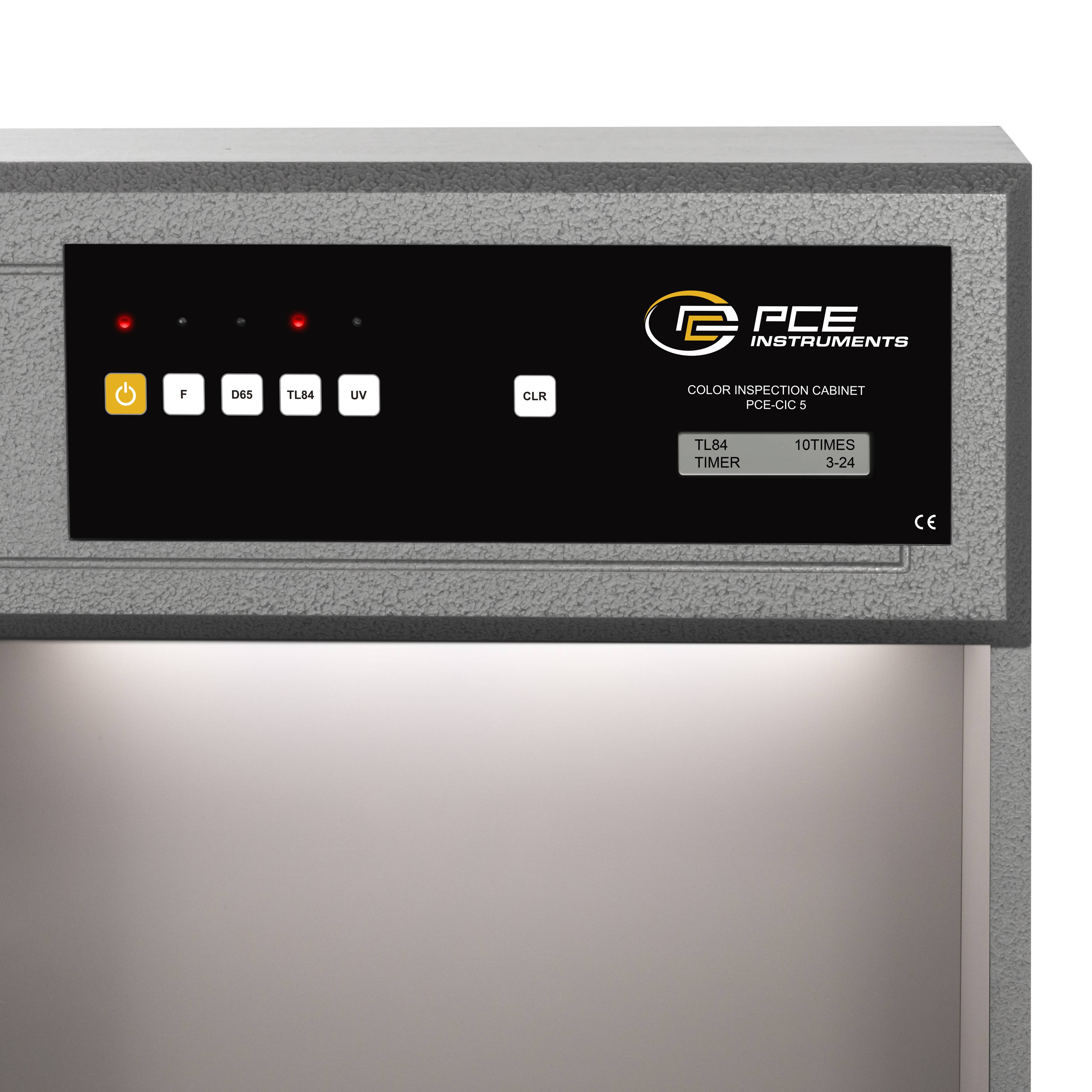 PCE Instruments Farbbeleuchtungskammer PCE-CIC 5-LED |Farbbeurteilung mit 4 verschiedenen Lichtarten |ASTM D1729