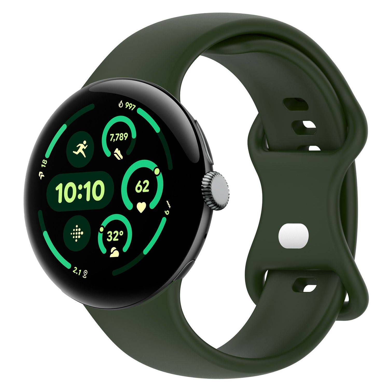 Smartwatch Armband für Google Pixel Watch 5 / 4 / 3 45mm Butterfly-Schnalle