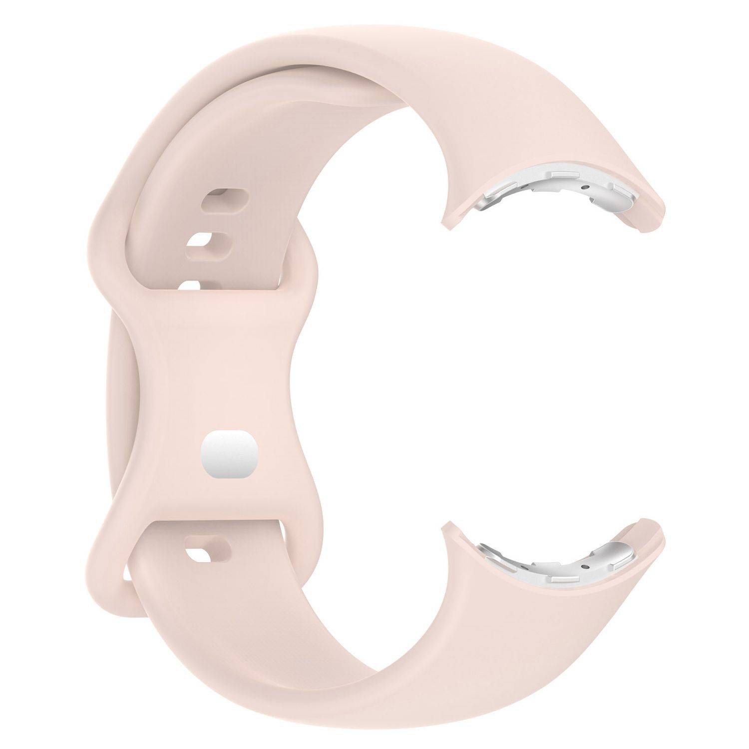 Für Google Pixel Watch 3 45mm Silikon Band Butterfly-Schnalle Rosa