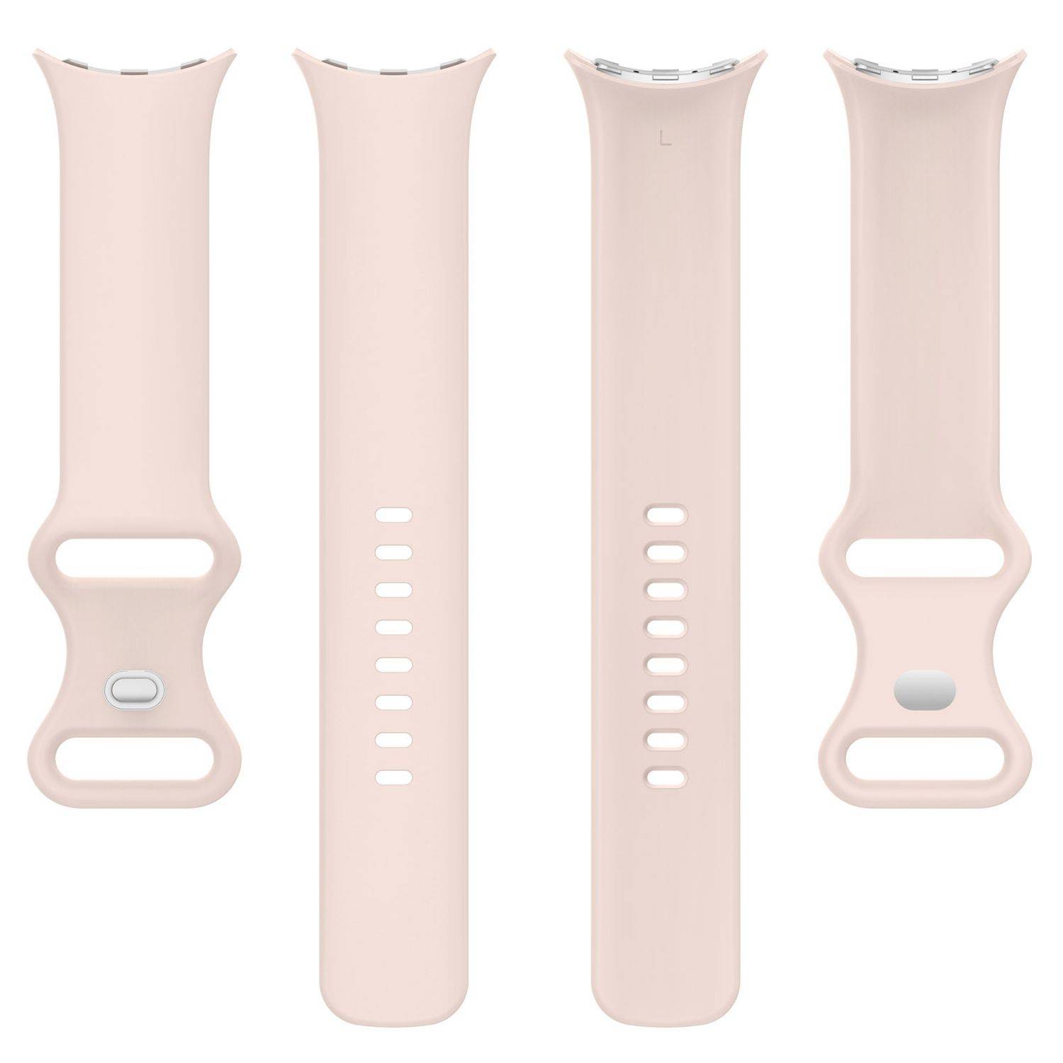 Für Google Pixel Watch 3 45mm Silikon Band Butterfly-Schnalle Rosa