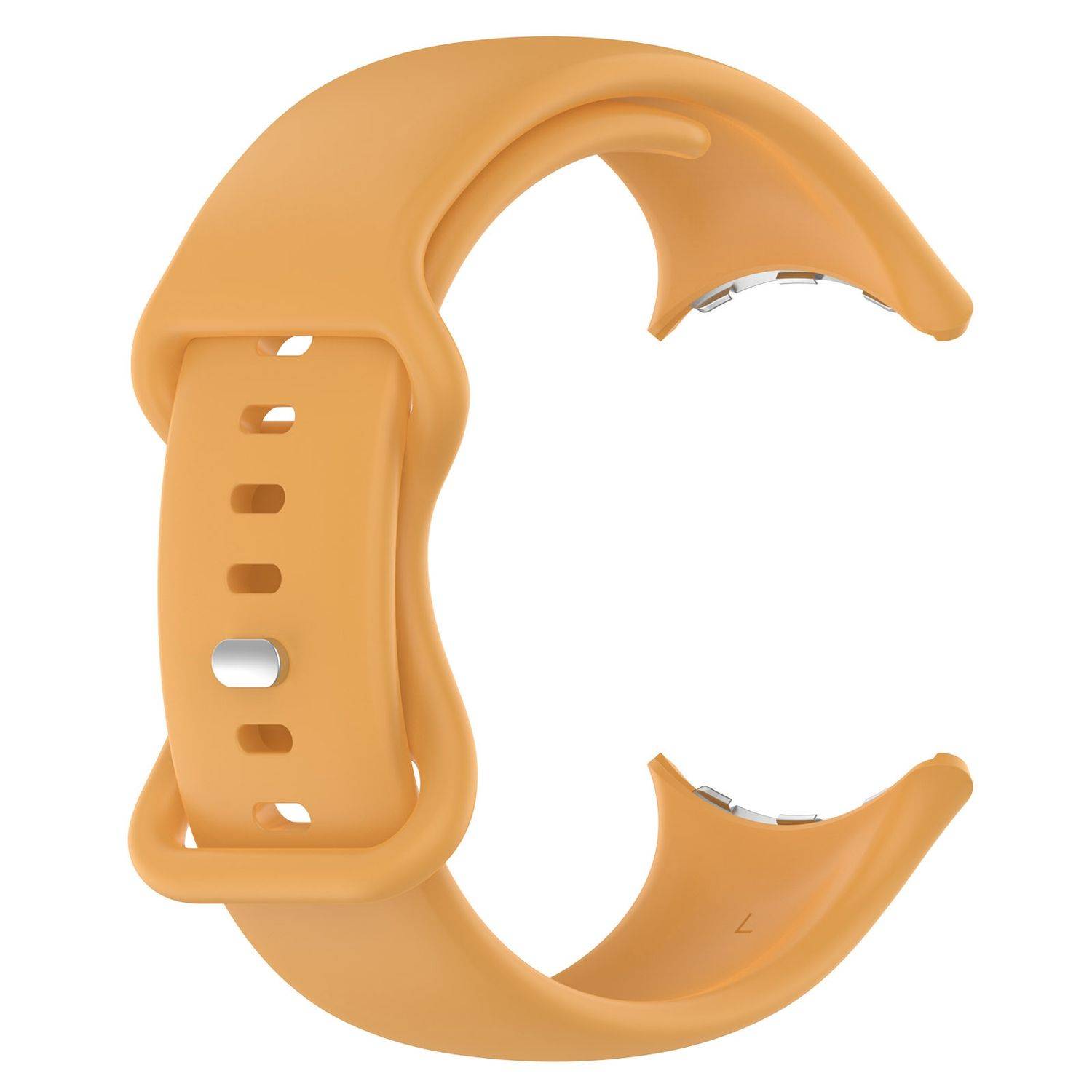 Für Google Pixel Watch 3 45mm Silikon Band Butterfly-Schnalle Gelb
