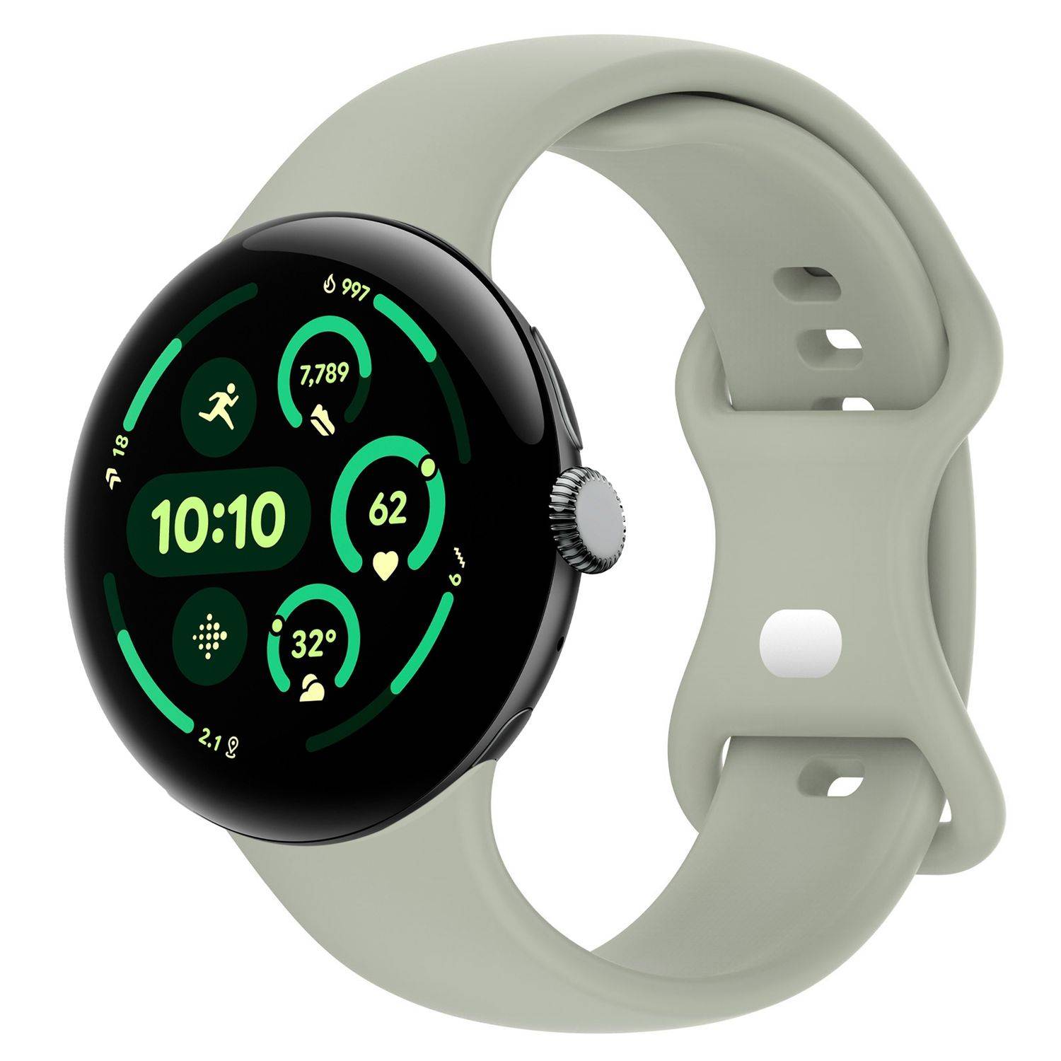 Smartwatch Armband für Google Pixel Watch 5 / 4 / 3 45mm Butterfly-Schnalle