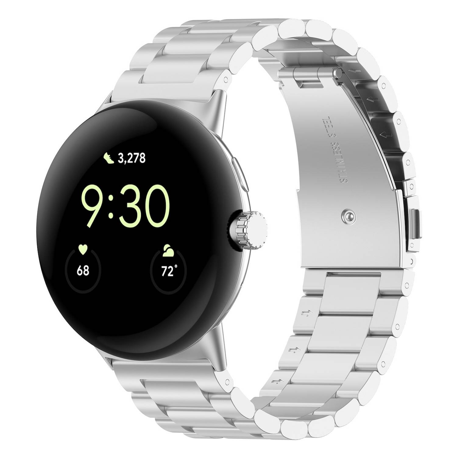 Smartwatch Armband Edelstahl für Google Pixel Watch 5 / 4 / 3 / 2 45mm