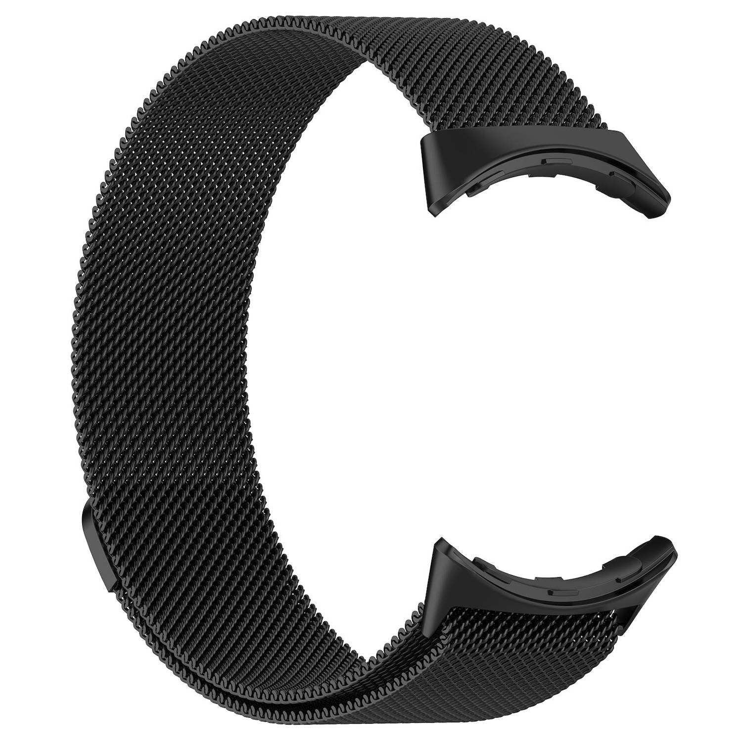 Für Google Pixel Watch 3 45mm Metall Magnetverschluss Band Schwarz