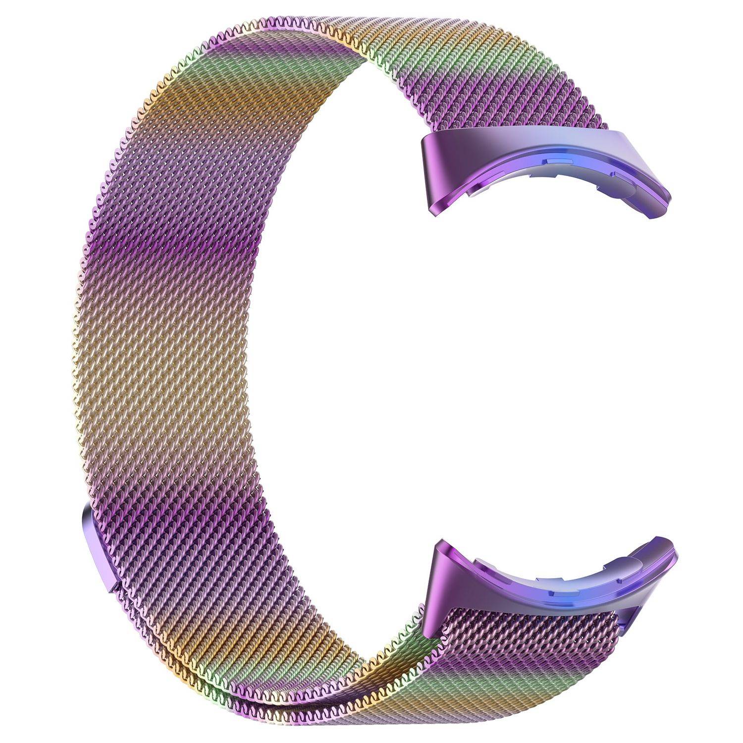 Für Google Pixel Watch 3 45mm Metall Mesh Magnetverschluss Band Bunt