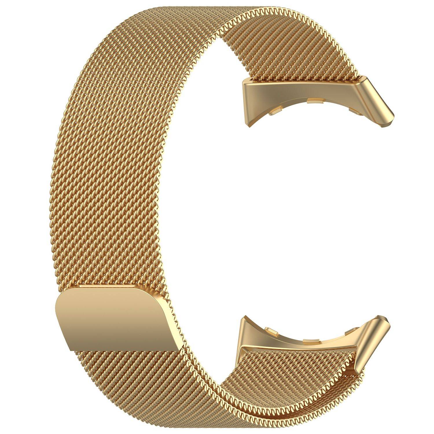 Smartwatch Armband Metall für Google Pixel Watch 5 / 4 / 3 / 2 45mm Magnet Gold