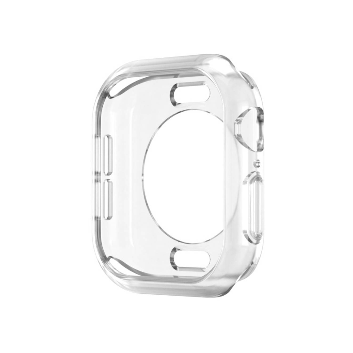 Für Apple Watch Series 10 42mm TPU Schutz Hülle Case Gehäuse Rundloch Design Transparent