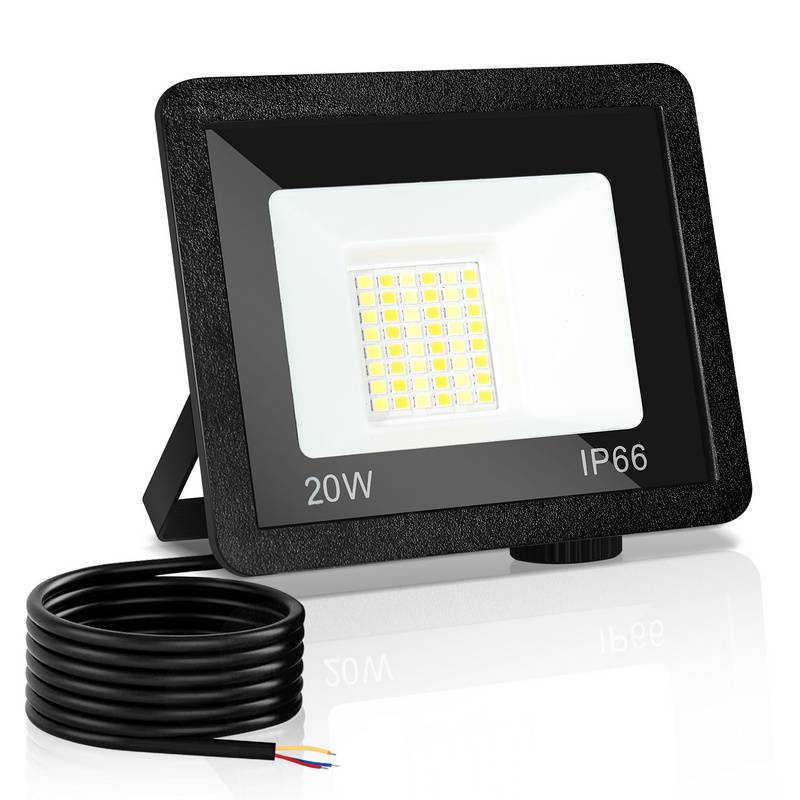 LED Fluter LED Baustrahler 1X 20W 3 Farbe 3000/4000/6500K Floodlight mit IP66 Wasserdicht