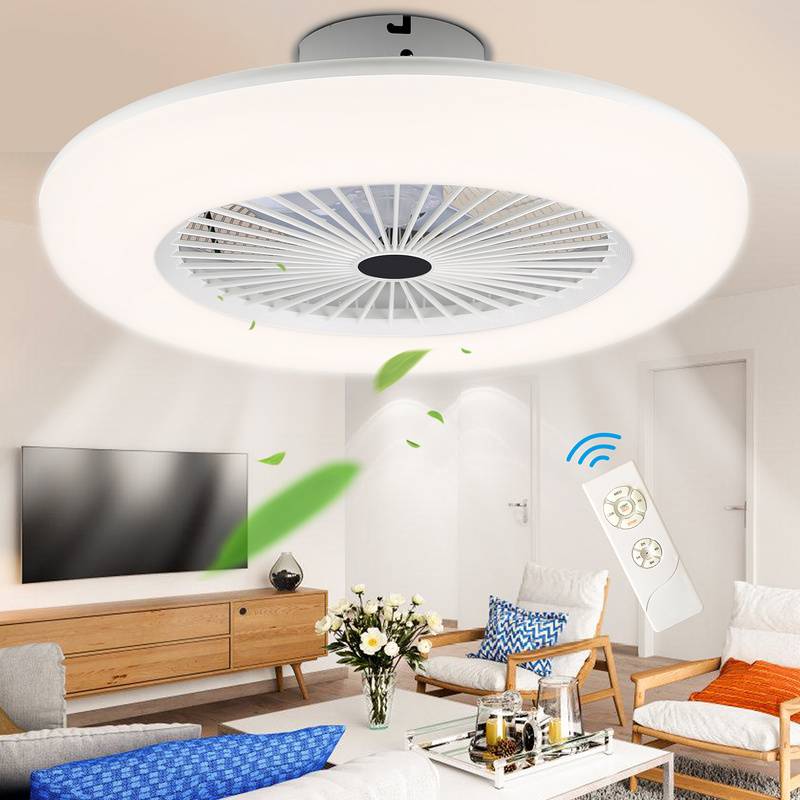 Deckenventilator 80w LED Fernbedienung Timer Dimmbar Lampe Deckenlampe Beleuchtung Leuchte