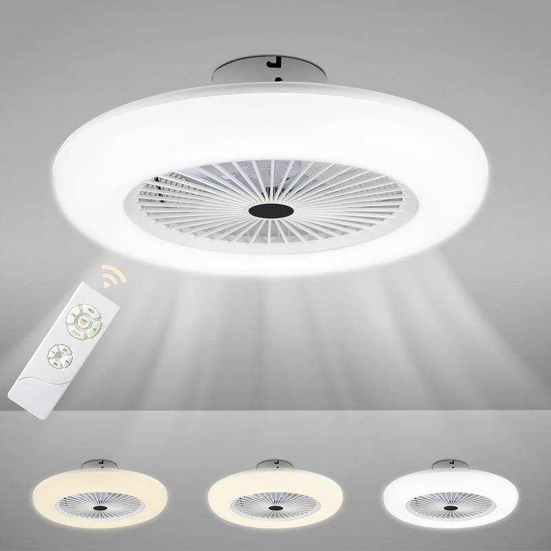 80W Deckenventilator leise Deckenleuchte Leise Deckenleuchte Ventilator Dimmbar