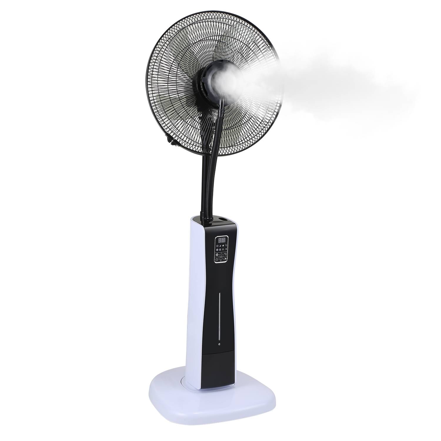 Ventilator 75W Standventilator 7.5h Timer 3 Geschwindigkeitsstufen Bodenventilator Windmaschine mit Fernbedienung