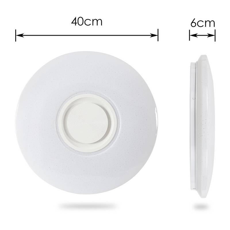 36W LED Deckenleuchte Deckenlampe Bluetooth Musik Farbwechsel Wand Panel Lampe