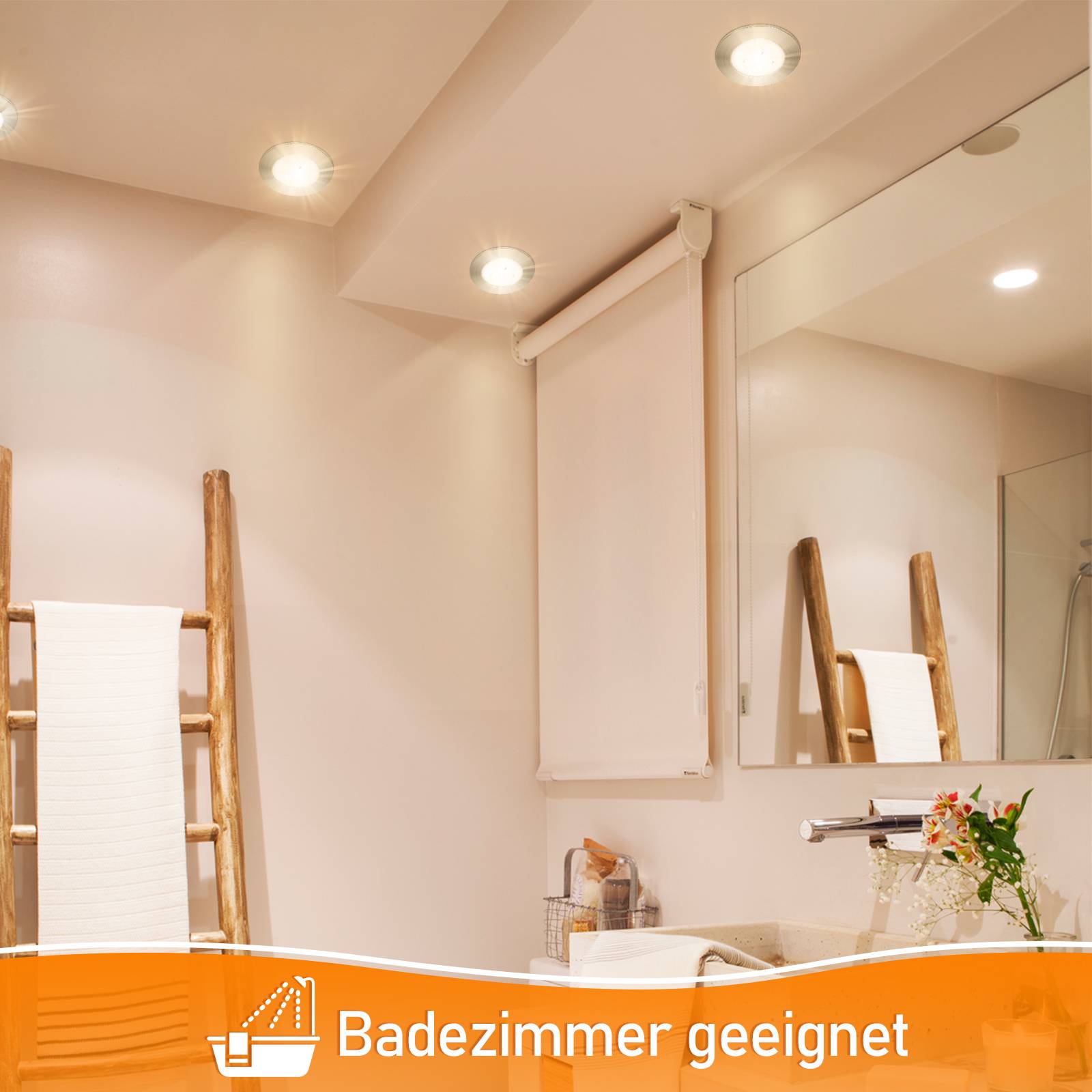 10x 3W LED Einbaustrahler 245lm Warmweiß Spot Deckenstrahler Schwenkbar Einbauspot Einbauleuchte Deckeneinbauleuchte