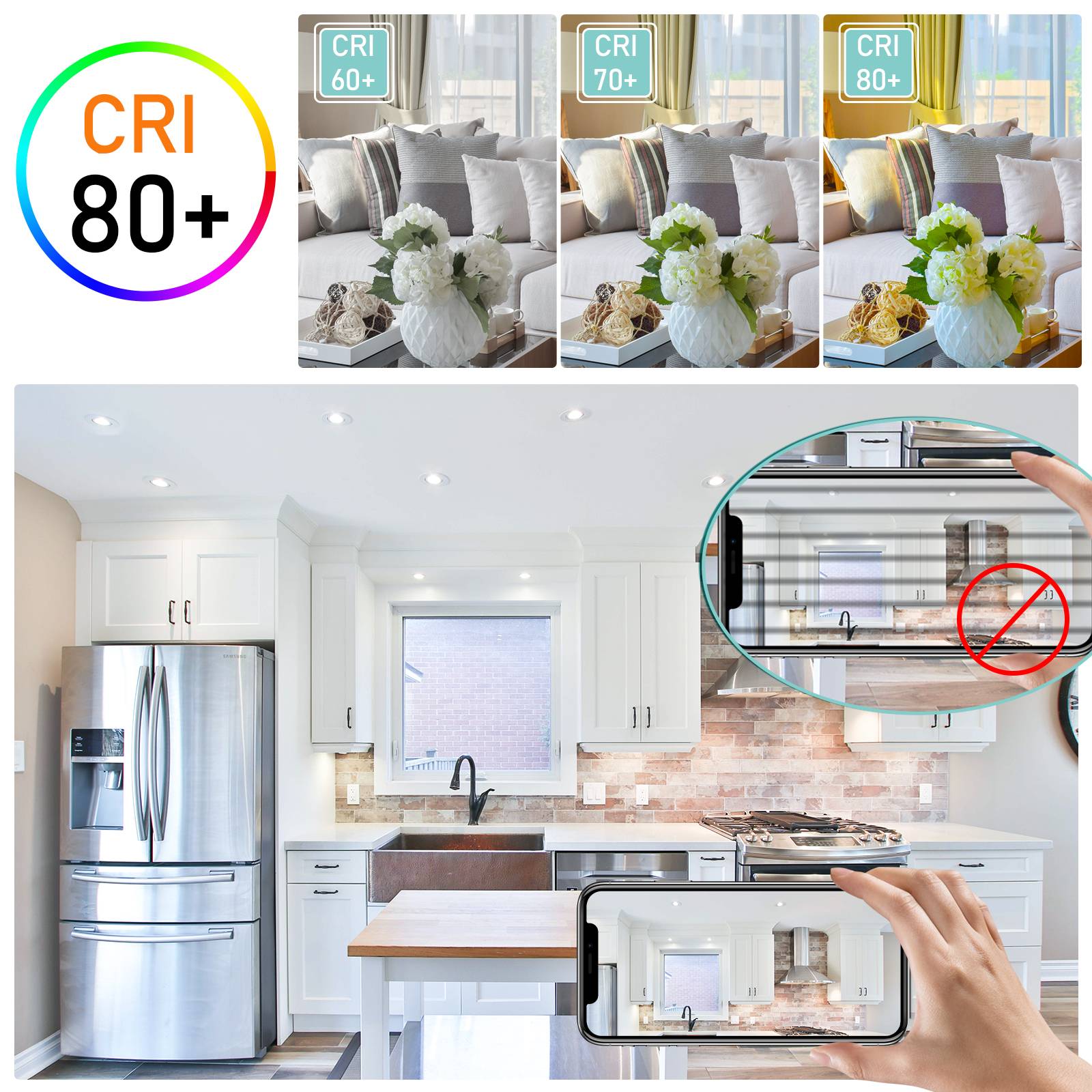 10x 3W LED Einbaustrahler 245lm Warmweiß Spot Deckenstrahler Schwenkbar Einbauspot Einbauleuchte Deckeneinbauleuchte