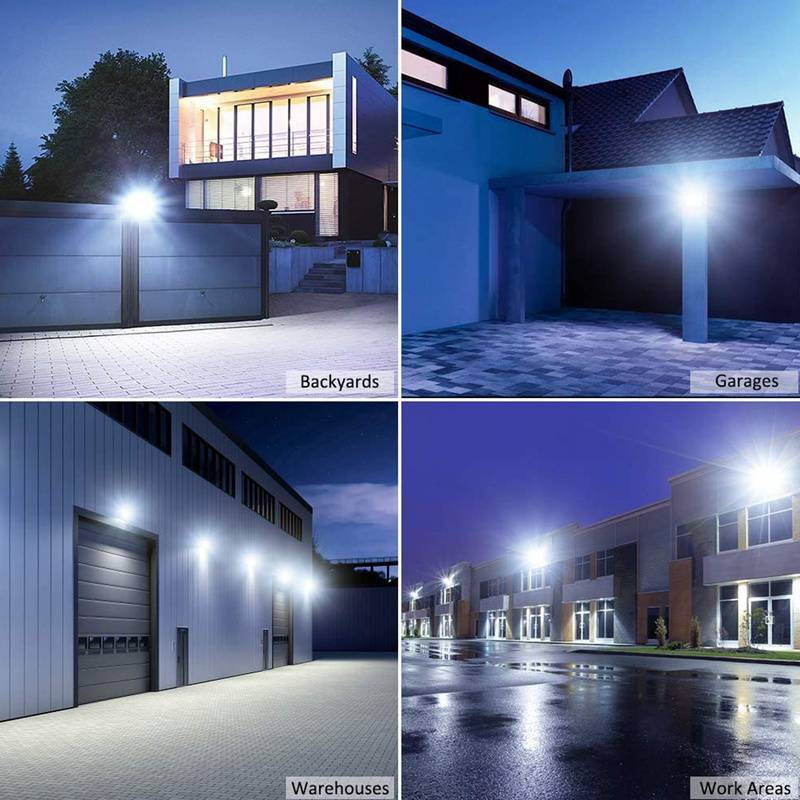 30W 2x LED Fluter LED Strahler Wasserdicht Flutlicht Außenstrahler Outdoor-Sicherheitsleuchte für Garten Garage Kaltweiß