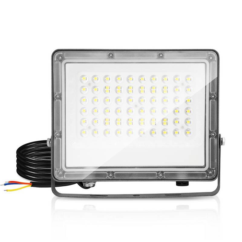 50W LED Fluter Flutlicht LED Strahler IP65 Wasserdicht Außenstrahler Outdoor-Sicherheitsleuchte für Garten Garage 6000K